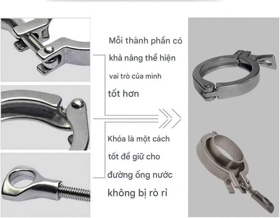 Tính năng tri-clamp-ss304