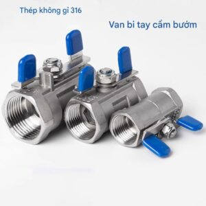 Van bi ren một mảnh tay bướm inox 316