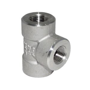 Tê áp cao ren npt inox 316