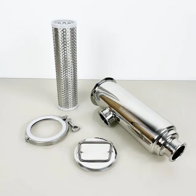 Bộ lọc góc ba kẹp sus 304/316