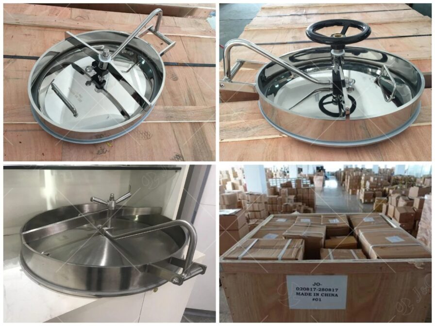 Nắp bồn tank hình bầu dục ss304/316
