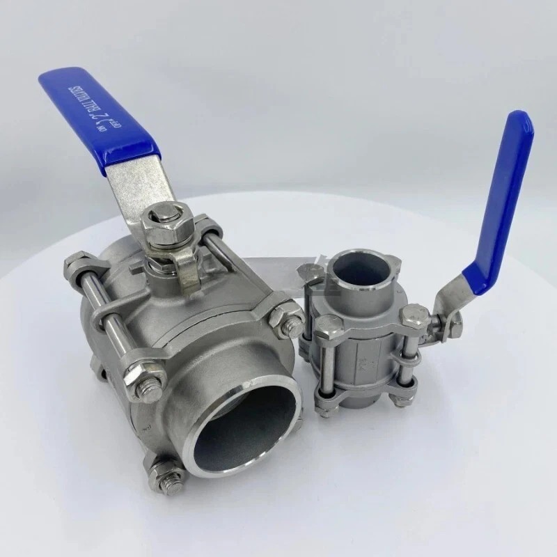 Van bi hàn ba mảnh SS304