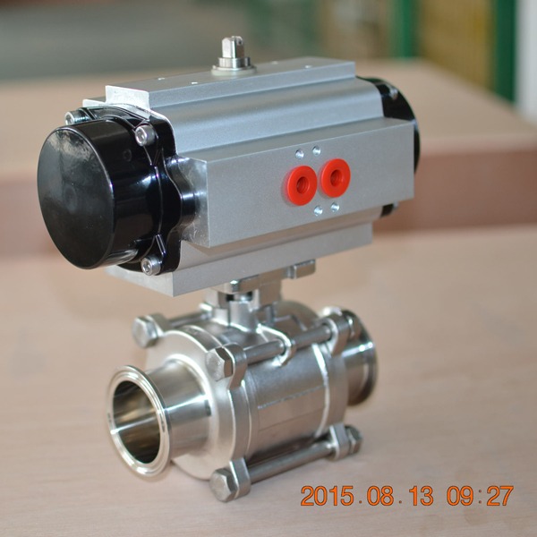 Van bi khí nén tri clamp sus304-316