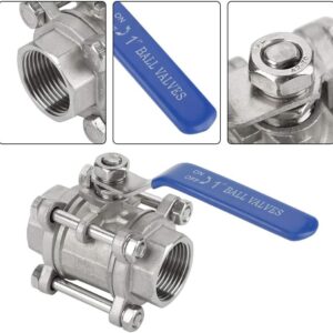 Van bi 3 mảnh bằng thép không gỉ 